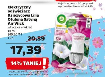 Netto Urządzenie + wkład księżycowa lilia otulona satyną air wick electric essential oils oferta