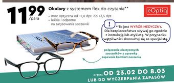 Biedronka Okulary do czytania +1.0 - +3.5 oferta