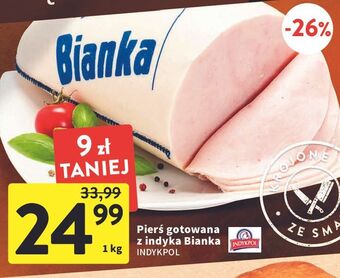 Intermarche Pierś z indyka gotowana bianka indykpol oferta