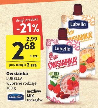Intermarche Owsianka bananowo-truskawkowa lubella oferta