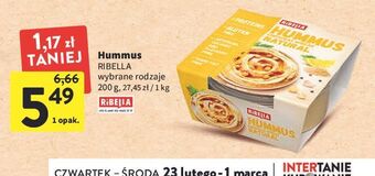 Intermarche Hummus natural ribella oferta