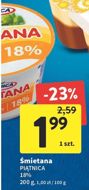 Intermarche Śmietana 18% piątnica oferta