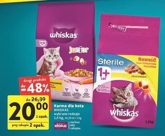Intermarche Karma dla kota whiskas sterile oferta