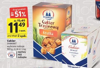 Intermarche Cukier trzcinowy w kostce diamant oferta