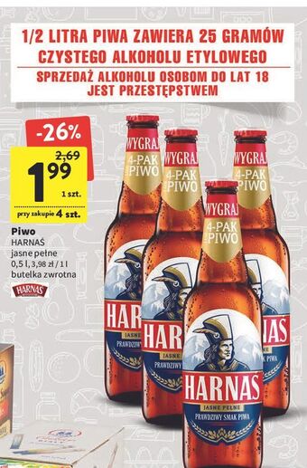 Intermarche Piwo harnaś jasne pełne oferta