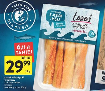 Intermarche Łosoś atlantycki wędzony brzuszki intermarche z jezior i mórz oferta