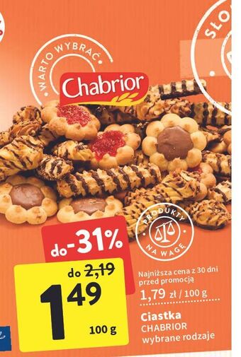 Intermarche Ciastka chabrior oferta