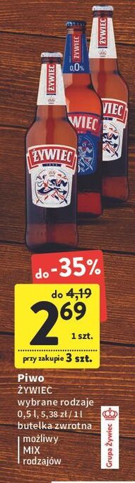 Intermarche Piwo żywiec bezalkoholowe oferta