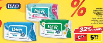 Carrefour Velvet Papier toaletowy nawilżany 42szt. oferta