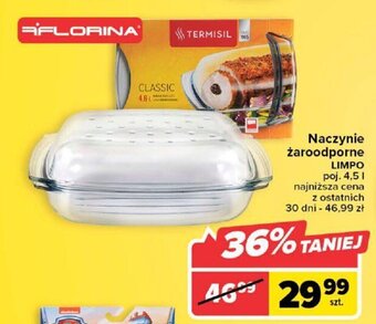 Carrefour Florina Naczynie żaroodporne Limpo poj. 4,5l oferta