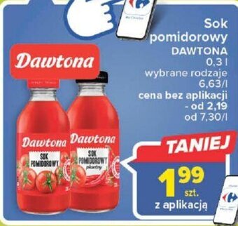 Carrefour Dawtona Sok pomidorowy 0,3l oferta