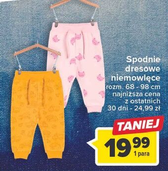 Carrefour Spodnie niemowlęce 68-98 cm oferta