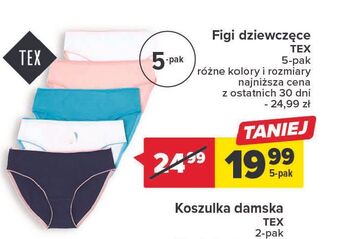 Carrefour Figi dziewczęce tex oferta