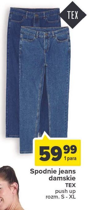 Carrefour Spodnie jeans damskie rozm. s-xl tex oferta