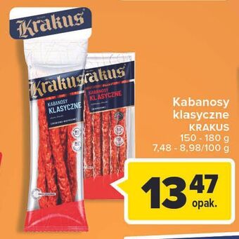 Carrefour Kabanosy klasyczne krakus animex oferta