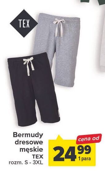 Carrefour Bermudy męskie s-3xl tex oferta