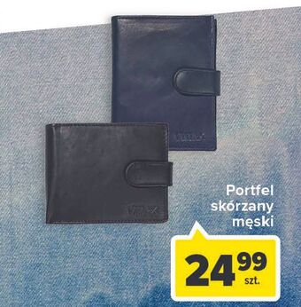 Carrefour Portfel skórzany męski oferta
