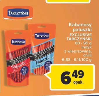 Carrefour Kabanosy z indyka tarczyński exclusive oferta