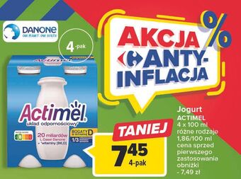 Carrefour Jogurt classic danone actimel oferta