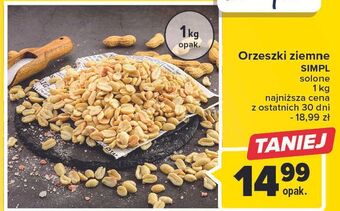 Carrefour Orzeszki ziemne solone simpl oferta