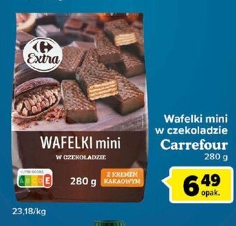 Carrefour Carrefour Wafelki mini w czekoladzie 280g oferta