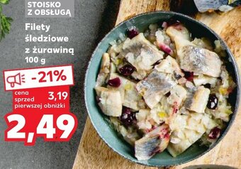 Kaufland Filety śledziowe z żurawiną 100g oferta