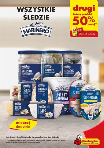 Biedronka Marinero Wszystkie Śledzie oferta