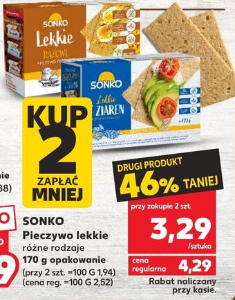 Kaufland Sonko pieczywo lekkie 170g oferta