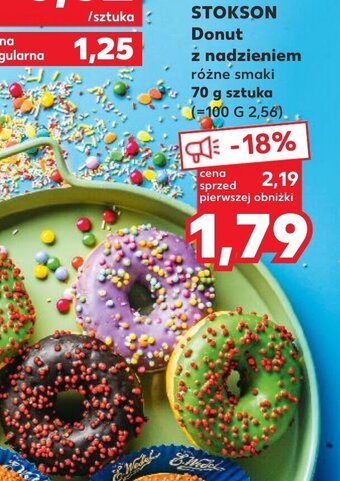 Kaufland Stokson donut z nadzieniem 70g oferta