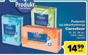 Carrefour Carrefour Podpaski na inkontynencję 16. 20, 24szt. oferta
