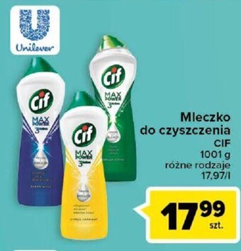 Carrefour Unilever Mleczko do czyszczenia CIF 1001g oferta