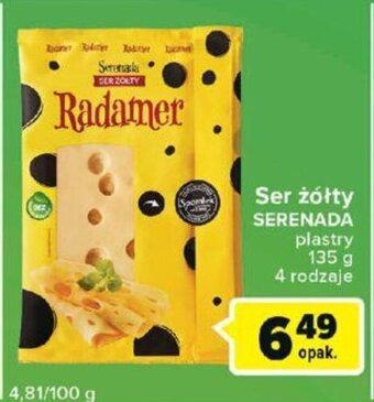 Carrefour Serenada Ser żółty 135g oferta