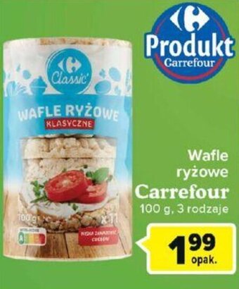 Carrefour Carrefour Wafle ryżowe 100g oferta