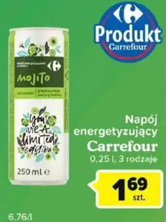 Carrefour Carrefour Napój energetyzujący 0,25l oferta