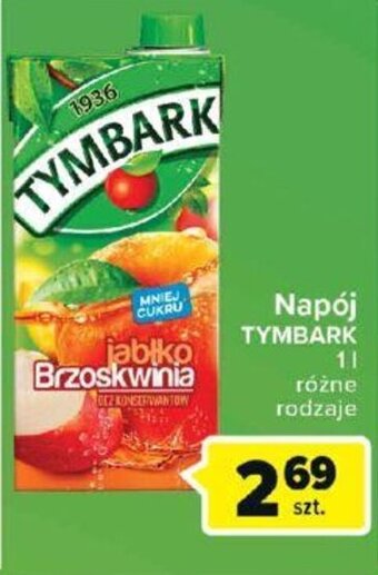 Carrefour Maspex Napój Tymbark 1l oferta