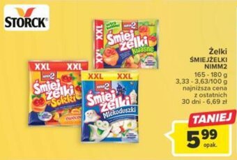 Carrefour Strock Żelki Śmiejżelki Nimm2 165-180g oferta