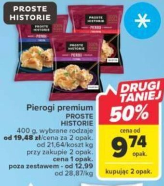 Carrefour Proste Historie Pierogi premium 400g oferta