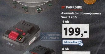 Lidl Parkside Akumulator litowo-jonowy Smart 20V, 4Ah oferta