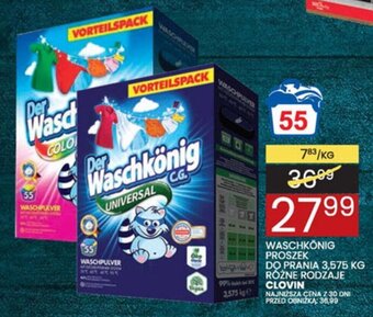 Wafelek Clovin Waschkönig Proszek do prania 3,575kg oferta