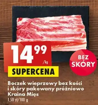 Biedronka Kraina Mięs Boczek wieprzowy 1 kg oferta