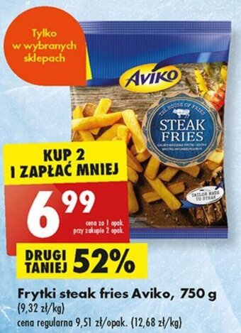 Biedronka Aviko Frytki steak fries 750 g oferta