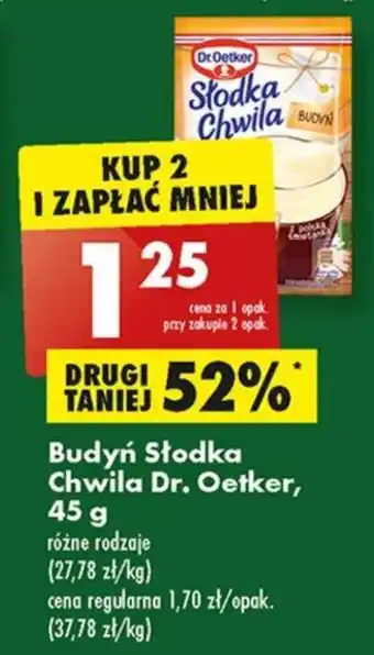 Biedronka Dr. Oetker Budyń Słodka Chwila 45 g oferta