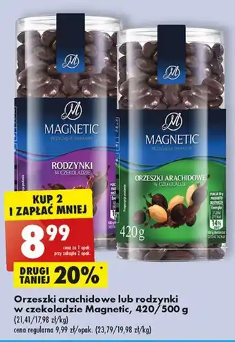 Biedronka Magnetic Orzeszki arachidowe lub rodzynki 420 / 500 g oferta