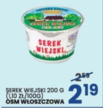 Wafelek OSM Włoszczowa Serek wiejski 200g oferta