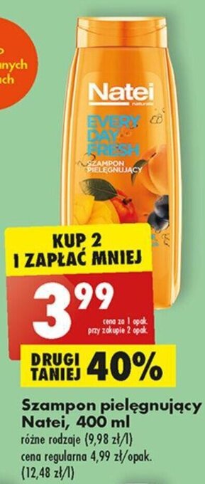 Biedronka Natei Szampon pielęgnujący 400 ml oferta