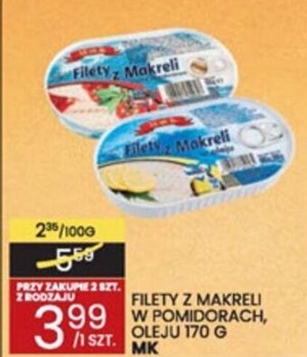 Wafelek MK Filety z makreli w pomidorach, oleju 170g oferta