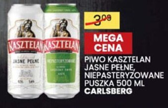 Wafelek Carlsberg Piwo Kasztelan jasne pełne, niepasteryzowane 500ml oferta