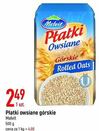 E.Leclerc Płatki owsiane górskie melvit oferta