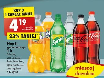 Biedronka Napój pomarańczowy fanta zero oferta
