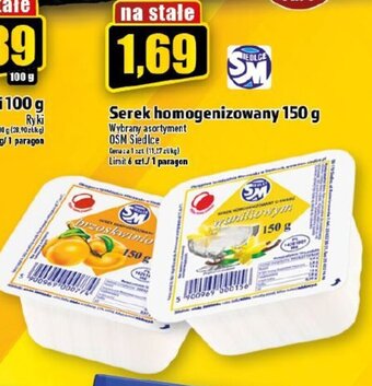 Topaz OSM Siedlce Serek homogenizowany 150g oferta